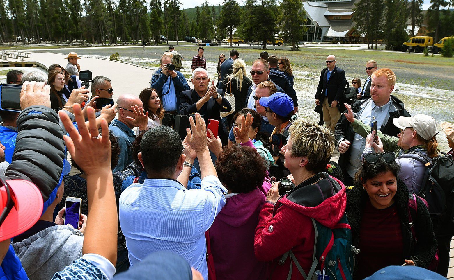 Pence in Yellowstone